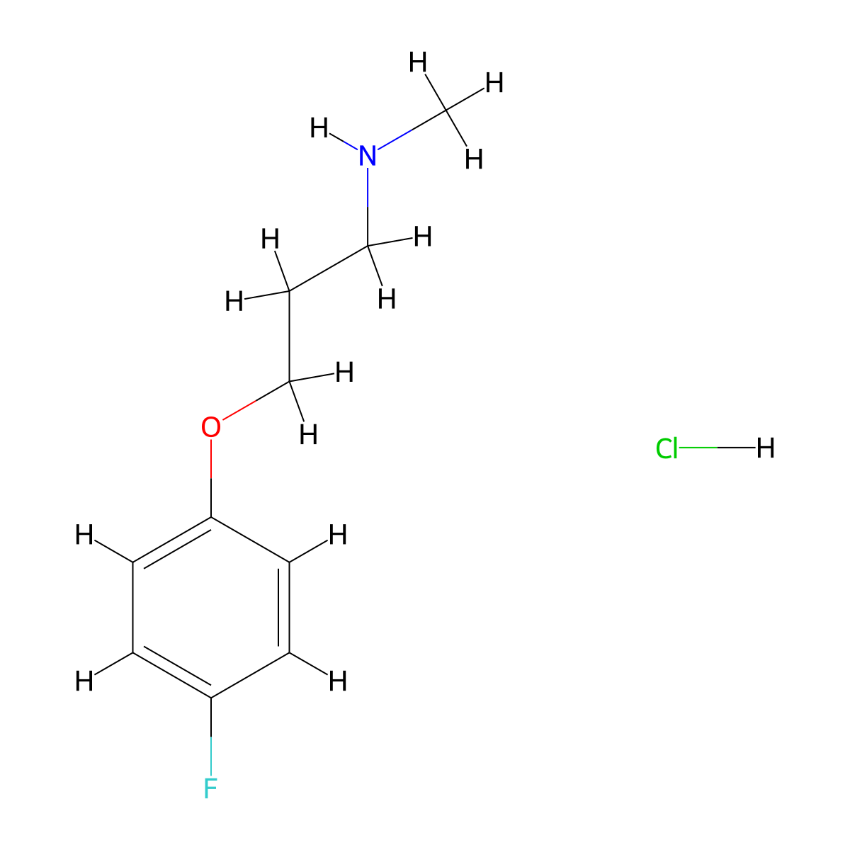 [3-(4-Fluorophenoxy)propyl](methyl)amine hydrochloride molecular structure, CAS 1171904-72-5