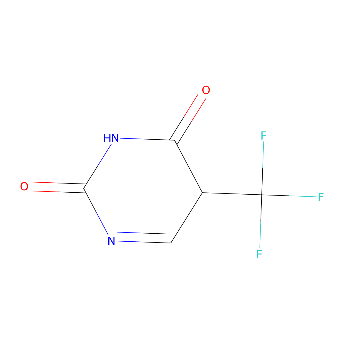 5-(Trifluoromethyl)pyrimidine-2,4(3H,5H)-dione molecular structure, CAS 1171916-79-2