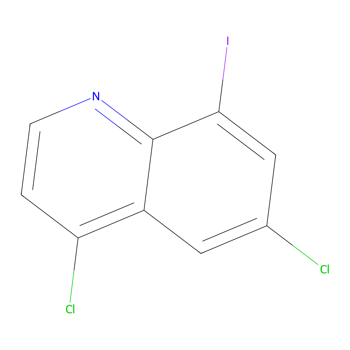 4,6-Dichloro-8-iodoquinoline molecular structure, CAS 1171918-94-7