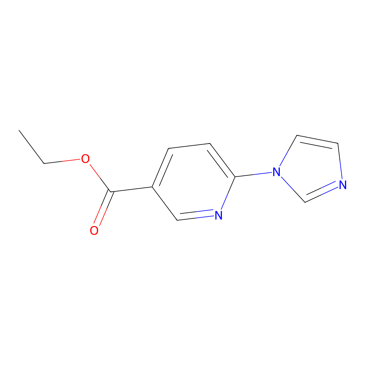ethyl 6-(1H-imidazol-1-yl)nicotinate molecular structure, CAS 1171919-01-9