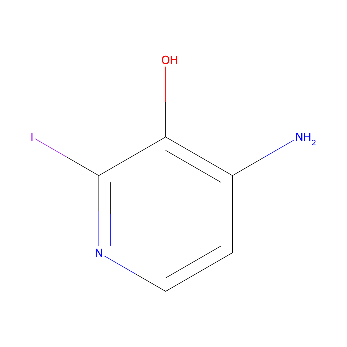 4-Amino-2-iodopyridin-3-ol molecular structure, CAS 1171919-81-5