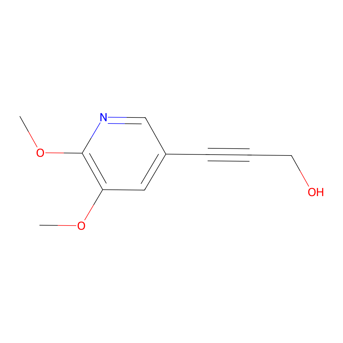 3-(5,6-Dimethoxypyridin-3-yl)prop-2-yn-1-ol molecular structure, CAS 1171919-89-3