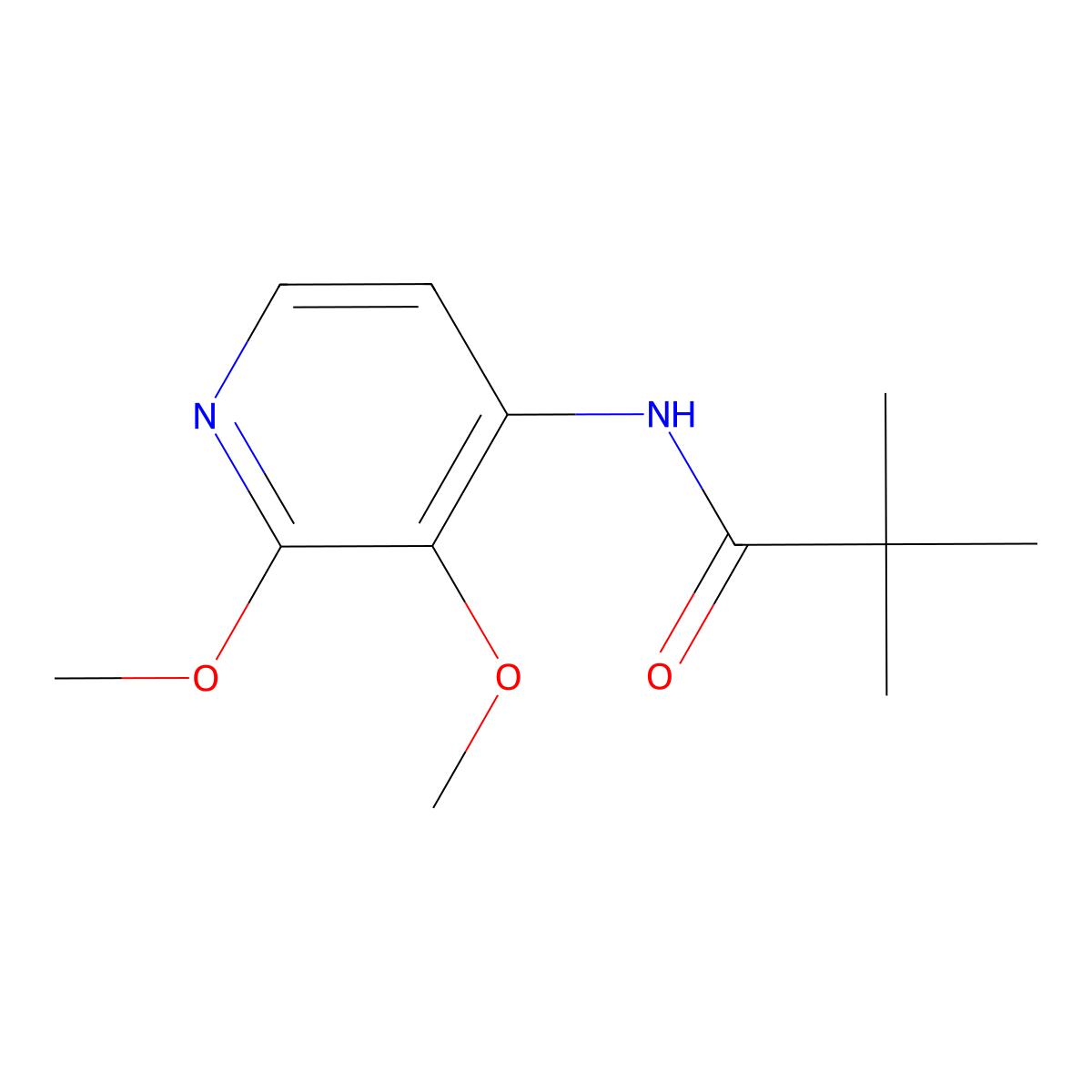 N-(2,3-Dimethoxypyridin-4-yl)pivalamide molecular structure, CAS 1171919-96-2
