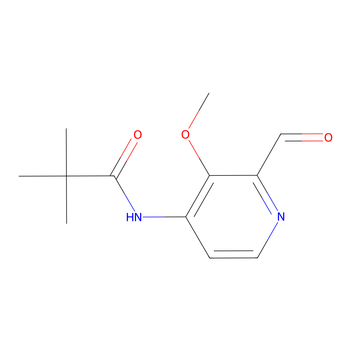 N-(2-Formyl-3-methoxypyridin-4-yl)pivalamide molecular structure, CAS 1171919-99-5
