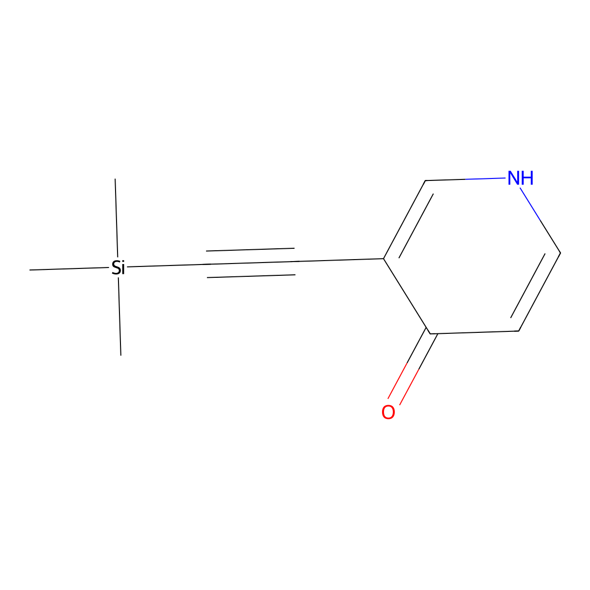 3-((Trimethylsilyl)ethynyl)pyridin-4-ol molecular structure, CAS 1171920-09-4