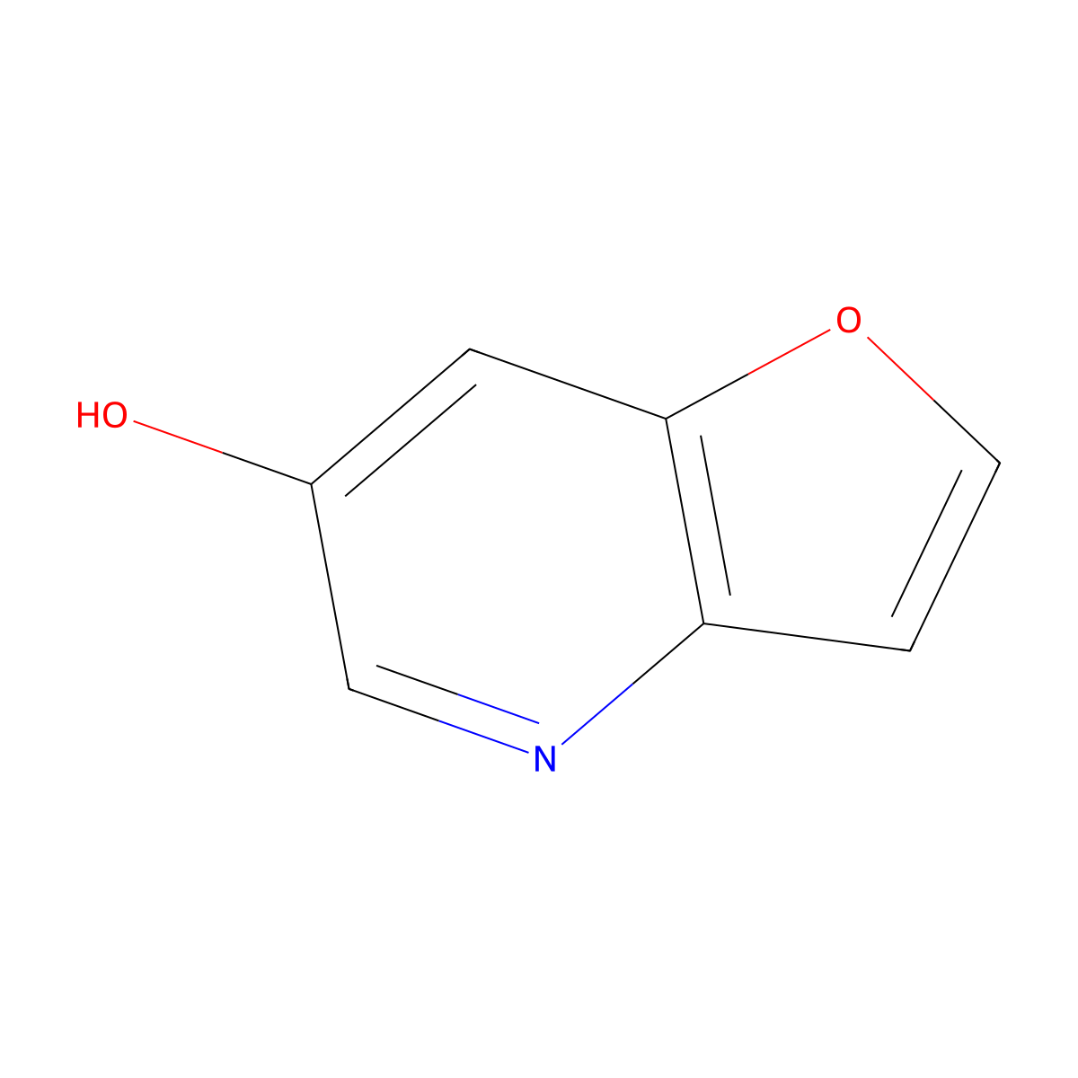 Furo[3,2-b]pyridin-6-ol molecular structure, CAS 1171920-19-6