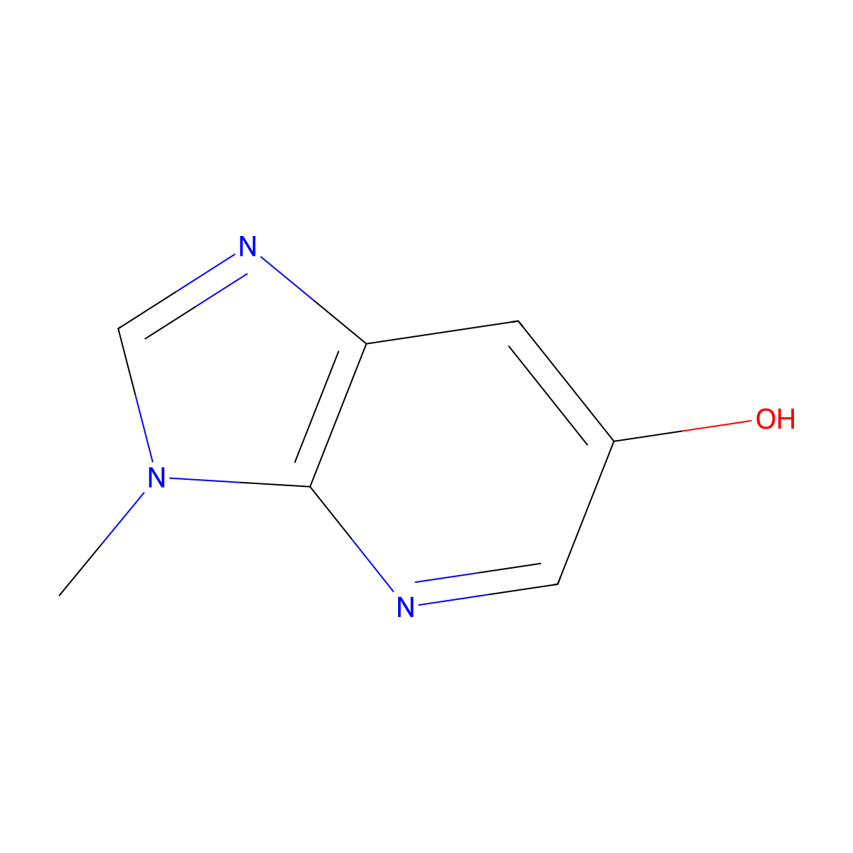 3-Methyl-3H-imidazo[4,5-b]pyridin-6-ol molecular structure, CAS 1171920-70-9