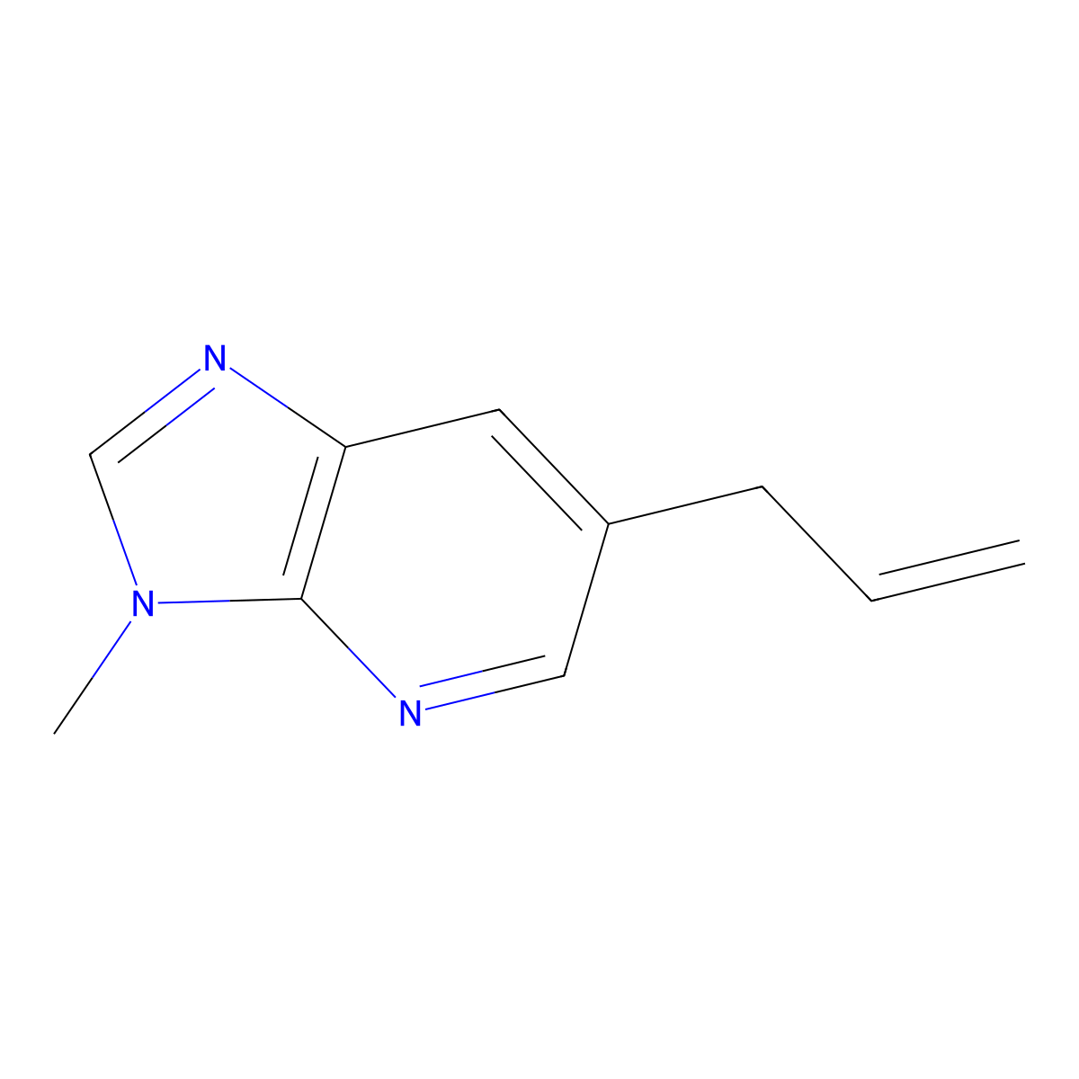 6-Allyl-3-methyl-3H-imidazo[4,5-b]pyridine molecular structure, CAS 1171920-77-6