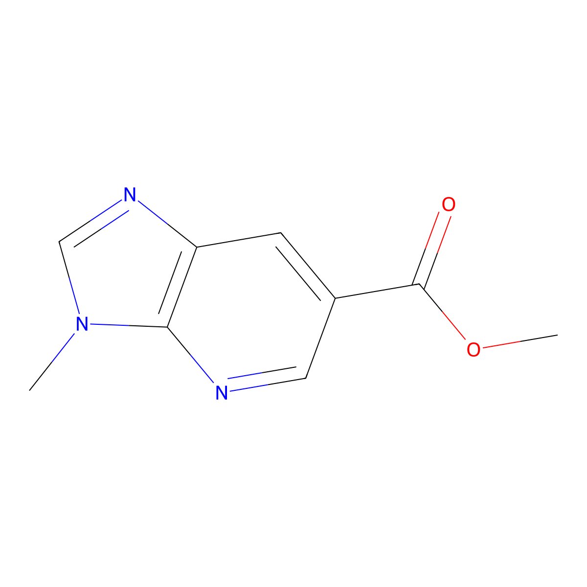 Methyl 3-methyl-3H-imidazo[4,5-b]pyridine-6-carboxylate molecular structure, CAS 1171920-82-3