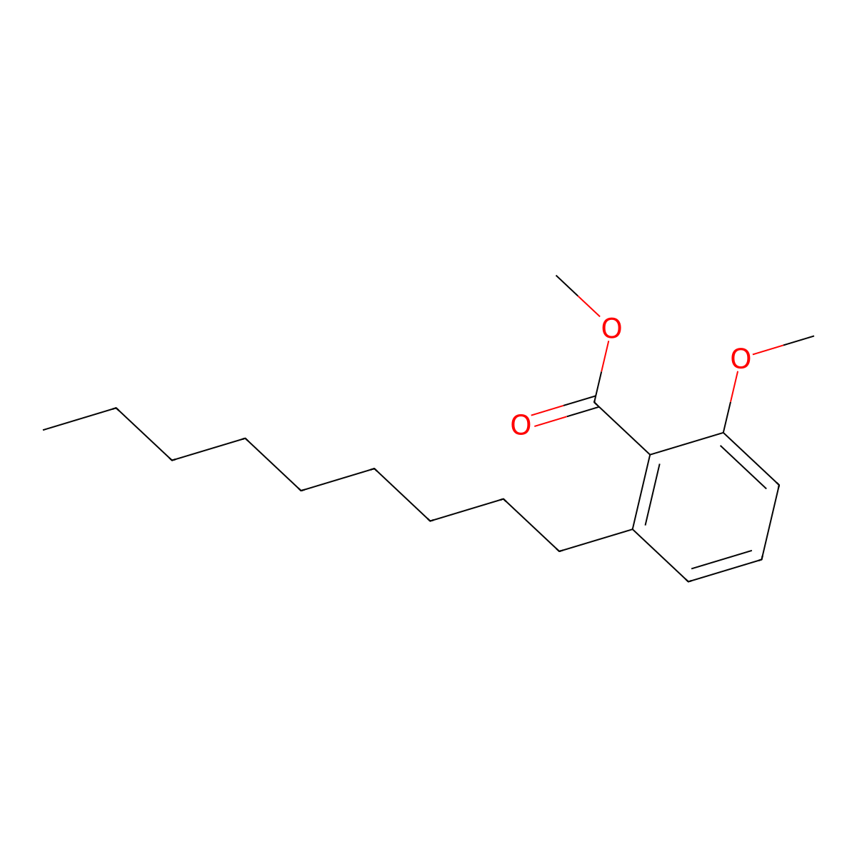 Methyl 2-methoxy-6-nonylbenzoate molecular structure, CAS 1171921-43-9