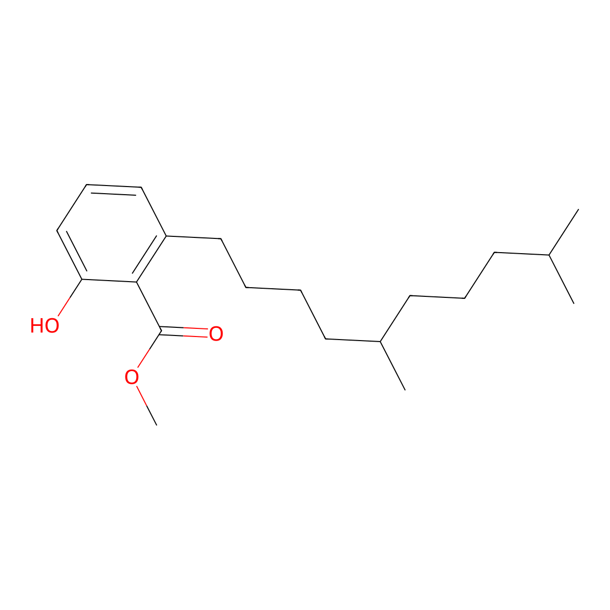 2-(5,9-Dimethyl-decyl)-6-hydroxy-benzoic acid methyl ester molecular structure, CAS 1171921-46-2