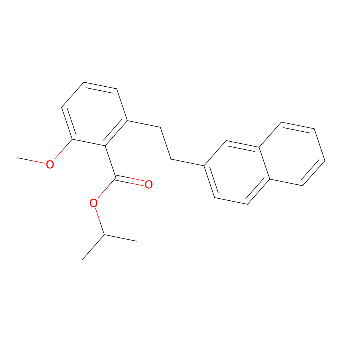 2-Methoxy-6-(2-naphthalen-2-yl-ethyl)-benzoic acid isopropyl ester molecular structure, CAS 1171921-61-1