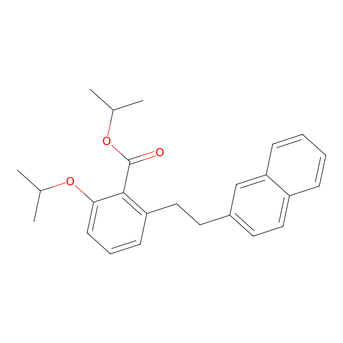 2-Isopropoxy-6-(2-naphthalen-2-yl-ethyl)-benzoic acid isopropyl ester molecular structure, CAS 1171921-67-7