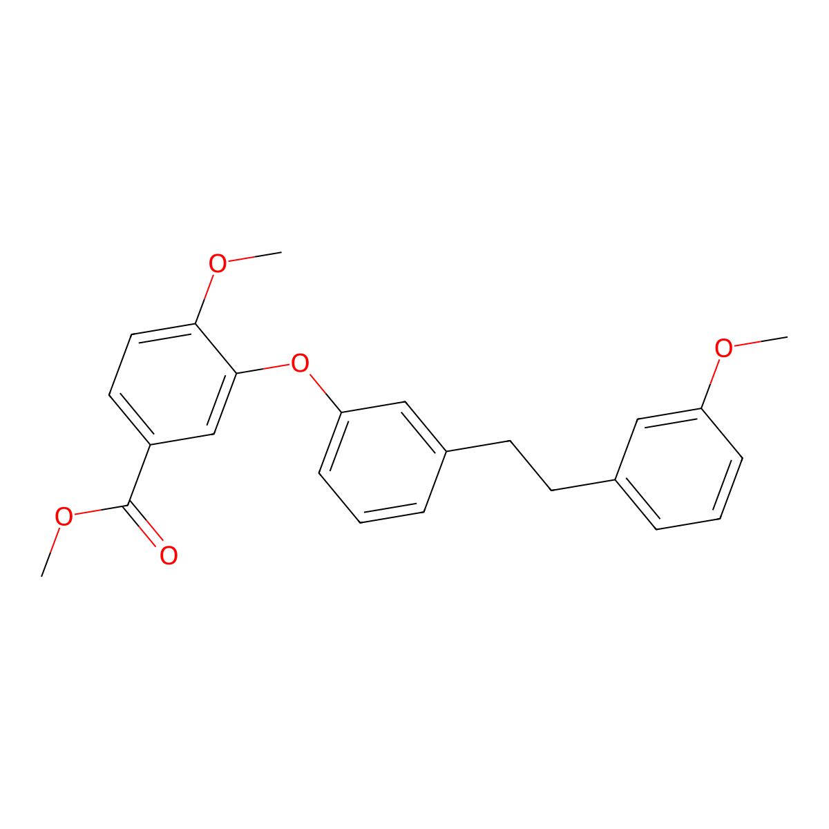 4-Methoxy-3-{3-[2-(3-methoxy-phenyl)-ethyl]-phenoxy}-benzoic acid methyl ester molecular structure, CAS 1171921-93-9
