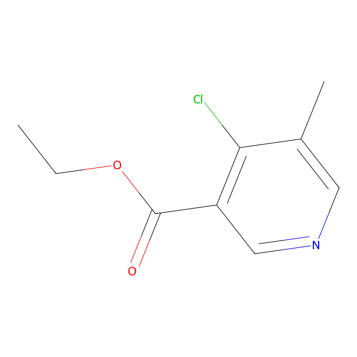 4-Chloro-5-methyl-nicotinic acid ethyl ester molecular structure, CAS 1171923-03-7
