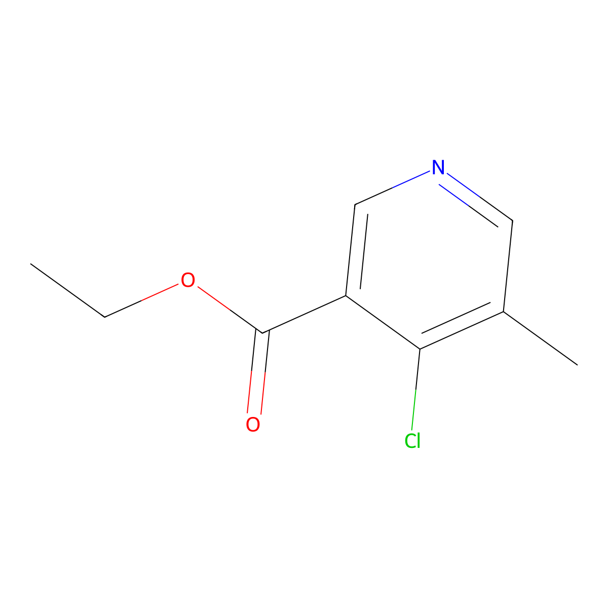 4-Chloro-5-methyl-nicotinic acid ethyl ester molecular structure, CAS 1171923-03-7