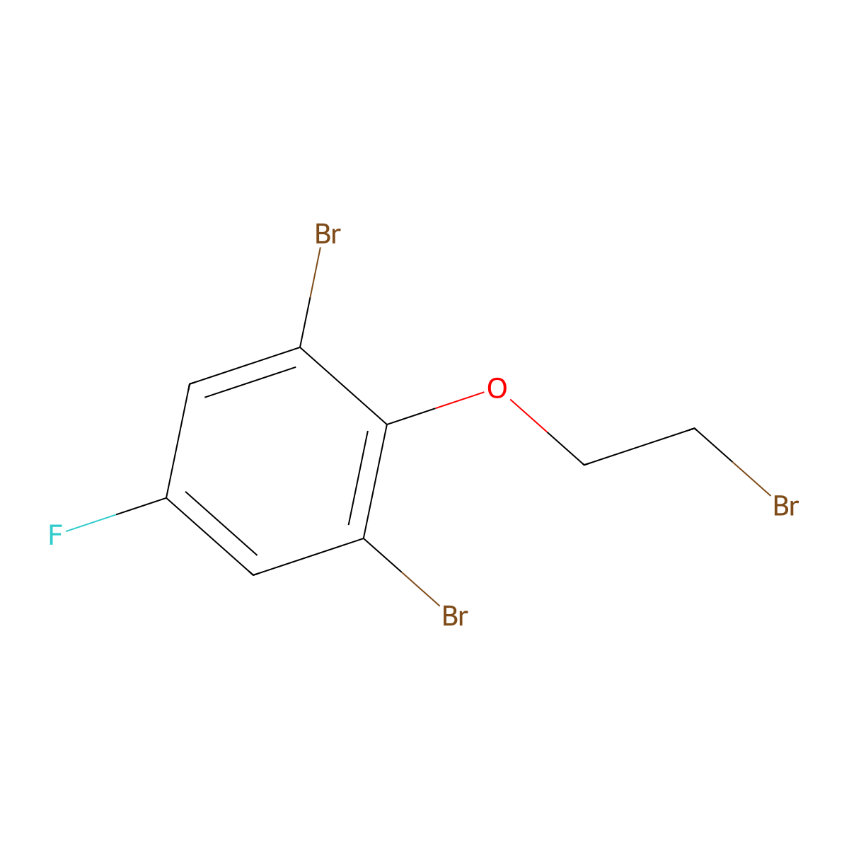 1,3-Dibromo-2-(2-bromo-ethoxy)-5-fluoro-benzene molecular structure, CAS 1171923-09-3