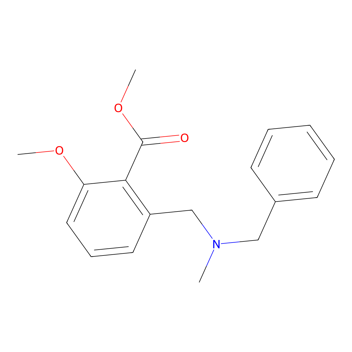 2-[(Benzyl-methyl-amino)-methyl]-6-methoxy-benzoic acid methyl ester molecular structure, CAS 1171923-14-0