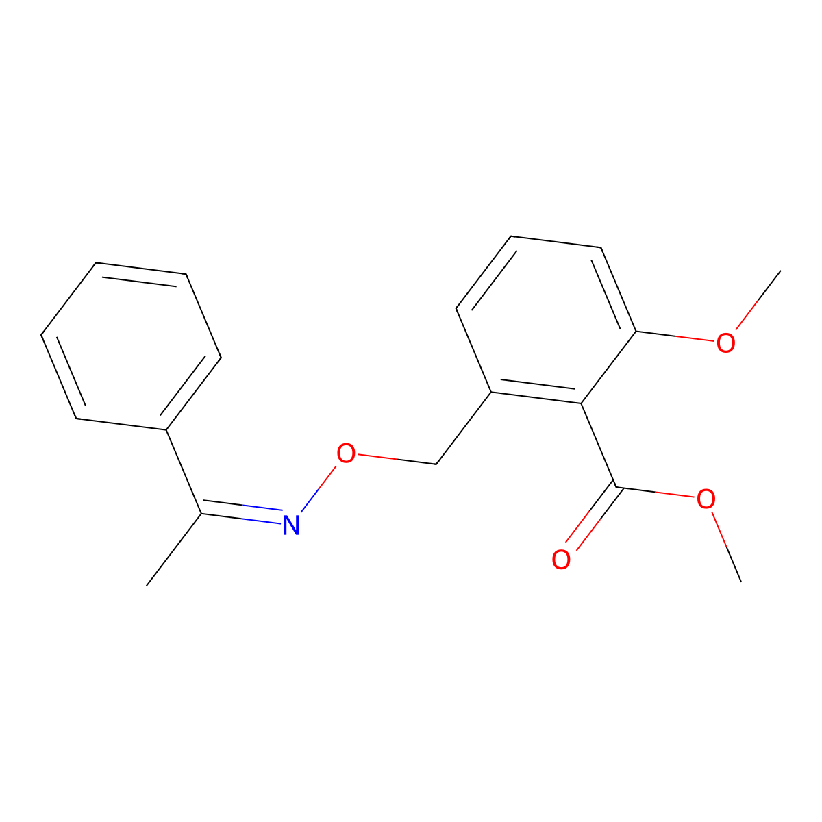 methyl 2-methoxy-6-[[(Z)-1-phenylethylideneamino]oxymethyl]benzoate molecular structure, CAS 1171923-23-1