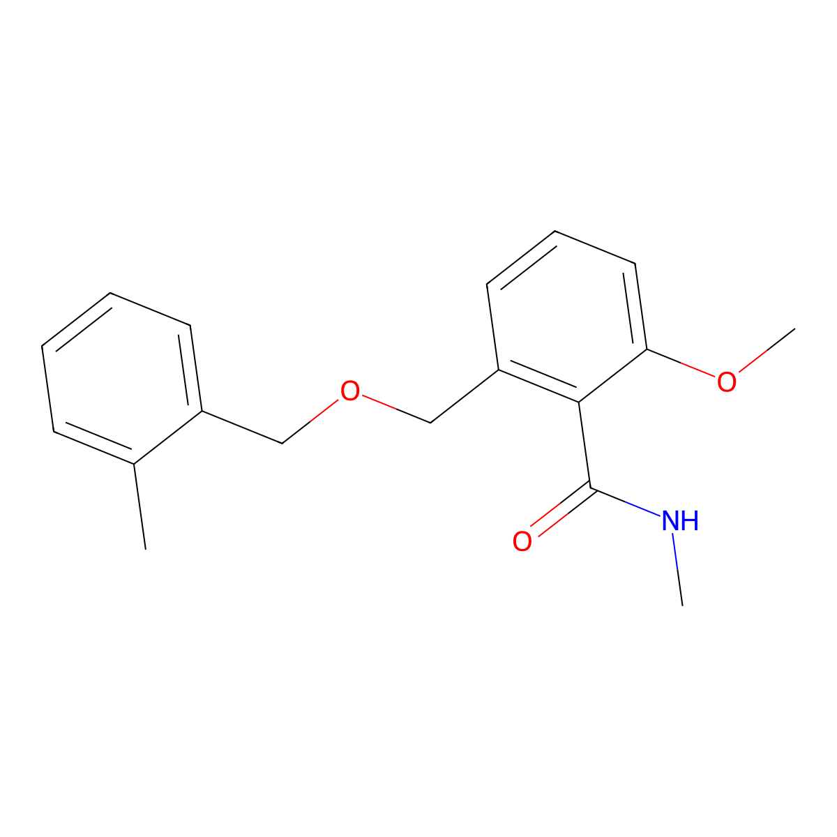 2-Methoxy-N-methyl-6-(2-methyl-benzyloxymethyl)-benzamide molecular structure, CAS 1171923-43-5