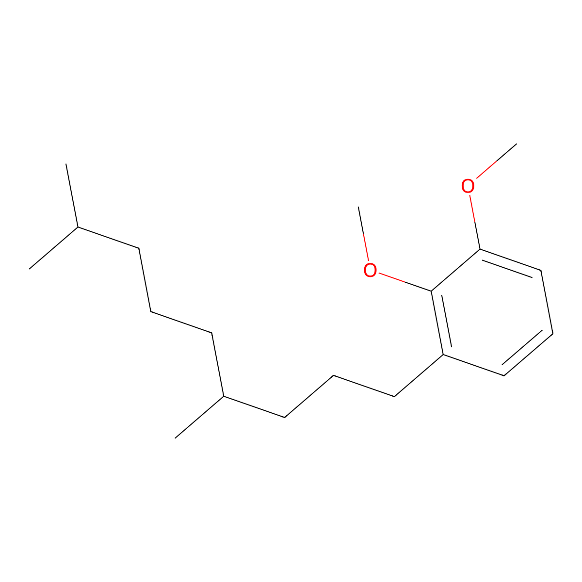 1-(4,8-Dimethylnonyl)-2,3-dimethoxybenzene molecular structure, CAS 1171924-64-3