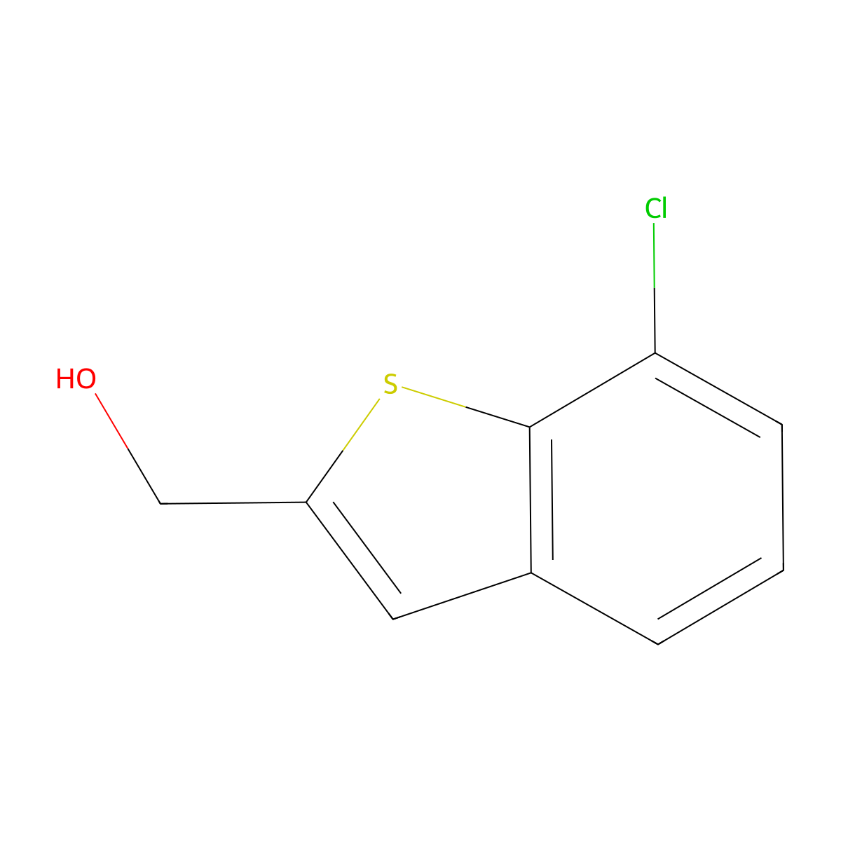 (7-Chlorobenzo[b]thiophen-2-yl)methanol molecular structure, CAS 1171926-62-7