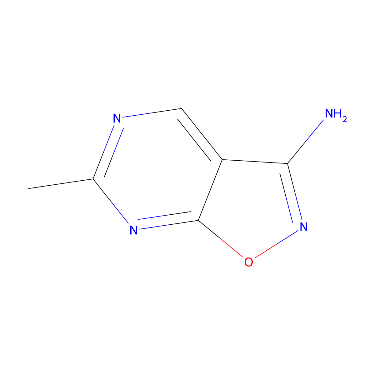 6-Methylisoxazolo[5,4-d]pyrimidin-3-amine molecular structure, CAS 1171935-86-6