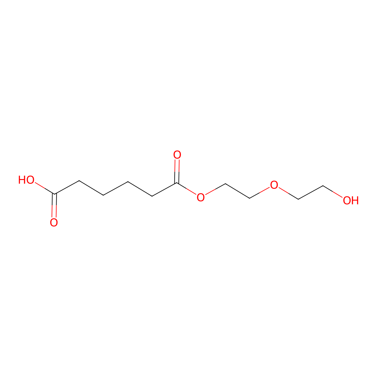 Hexanedioic acid, ester with 2,2'-oxybis(ethanol) molecular structure, CAS 117197-81-6