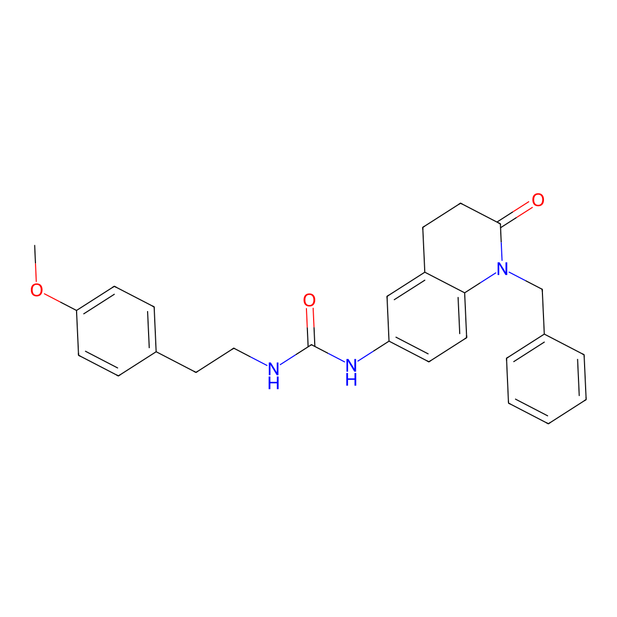 1-(1-Benzyl-2-oxo-1,2,3,4-tetrahydroquinolin-6-yl)-3-(4-methoxyphenethyl)urea molecular structure, CAS 1171977-53-9