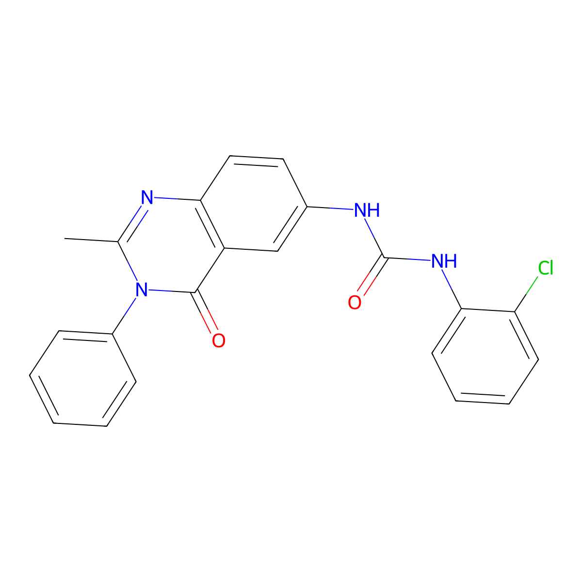 1-(2-Chlorophenyl)-3-(2-methyl-4-oxo-3-phenyl-3,4-dihydroquinazolin-6-yl)urea molecular structure, CAS 1171987-54-4