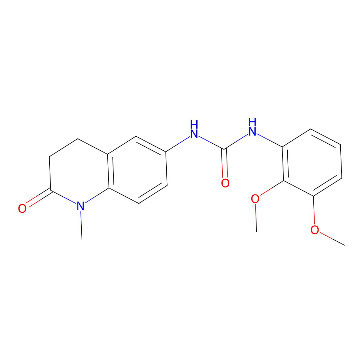 1-(2,3-Dimethoxyphenyl)-3-(1-methyl-2-oxo-1,2,3,4-tetrahydroquinolin-6-yl)urea molecular structure, CAS 1171987-88-4
