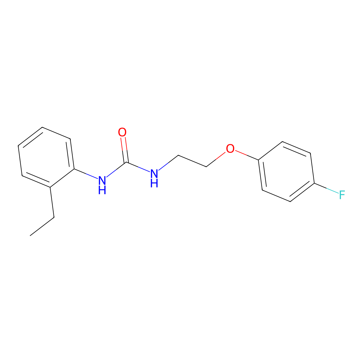 1-(2-Ethylphenyl)-3-(2-(4-fluorophenoxy)ethyl)urea molecular structure, CAS 1171989-36-8