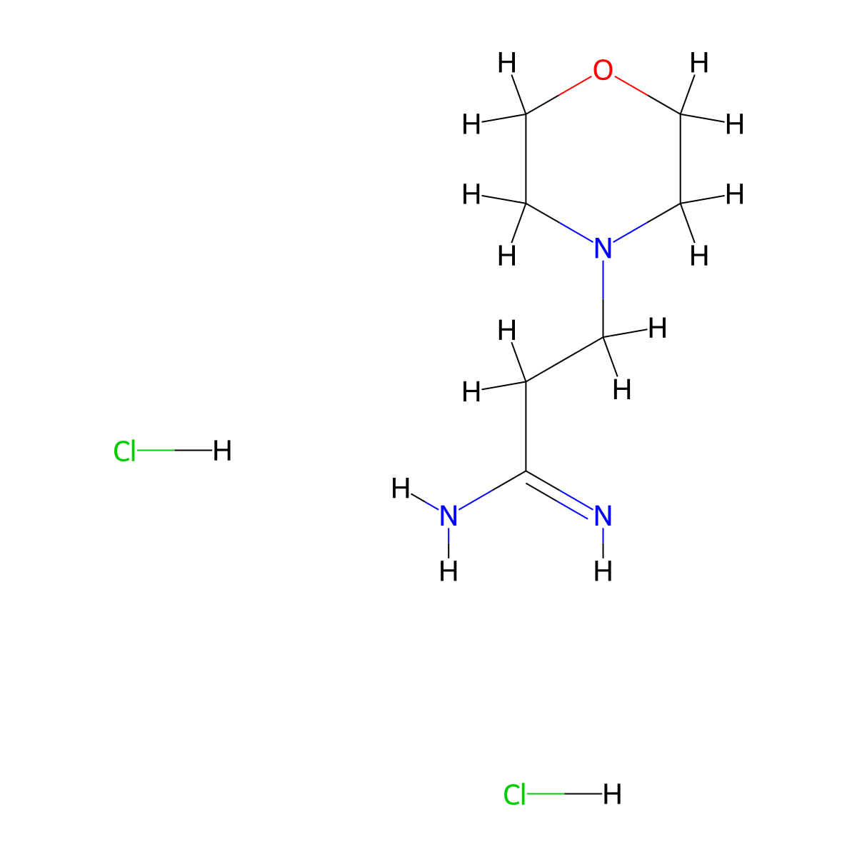 3-(Morpholin-4-yl)propanimidamide dihydrochloride molecular structure, CAS 1171994-13-0