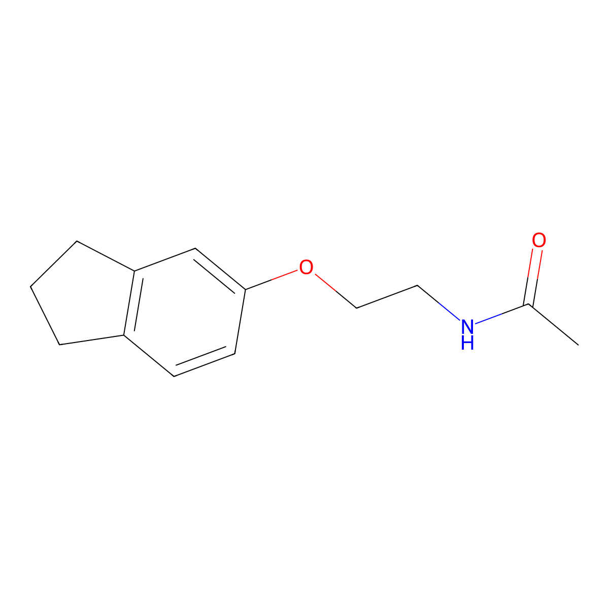 N-[2-(2,3-dihydro-1H-inden-5-yloxy)ethyl]acetamide molecular structure, CAS 1172014-83-3