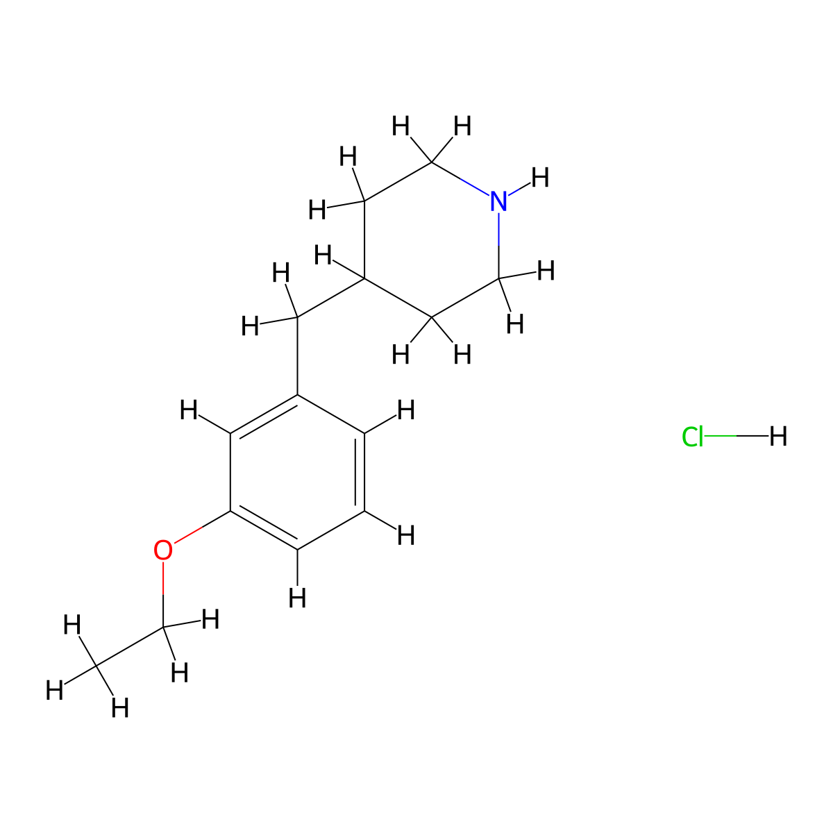 4-(3-Ethoxy-benzyl)-piperidine hydrochloride molecular structure, CAS 1172021-56-5