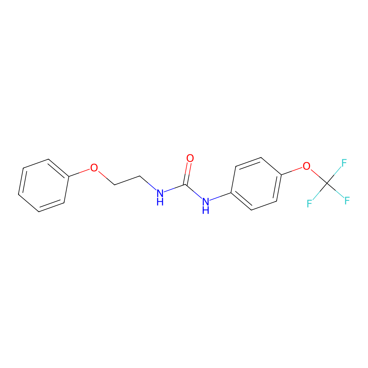 1-(2-Phenoxyethyl)-3-[4-(trifluoromethoxy)phenyl]urea molecular structure, CAS 1172053-47-2