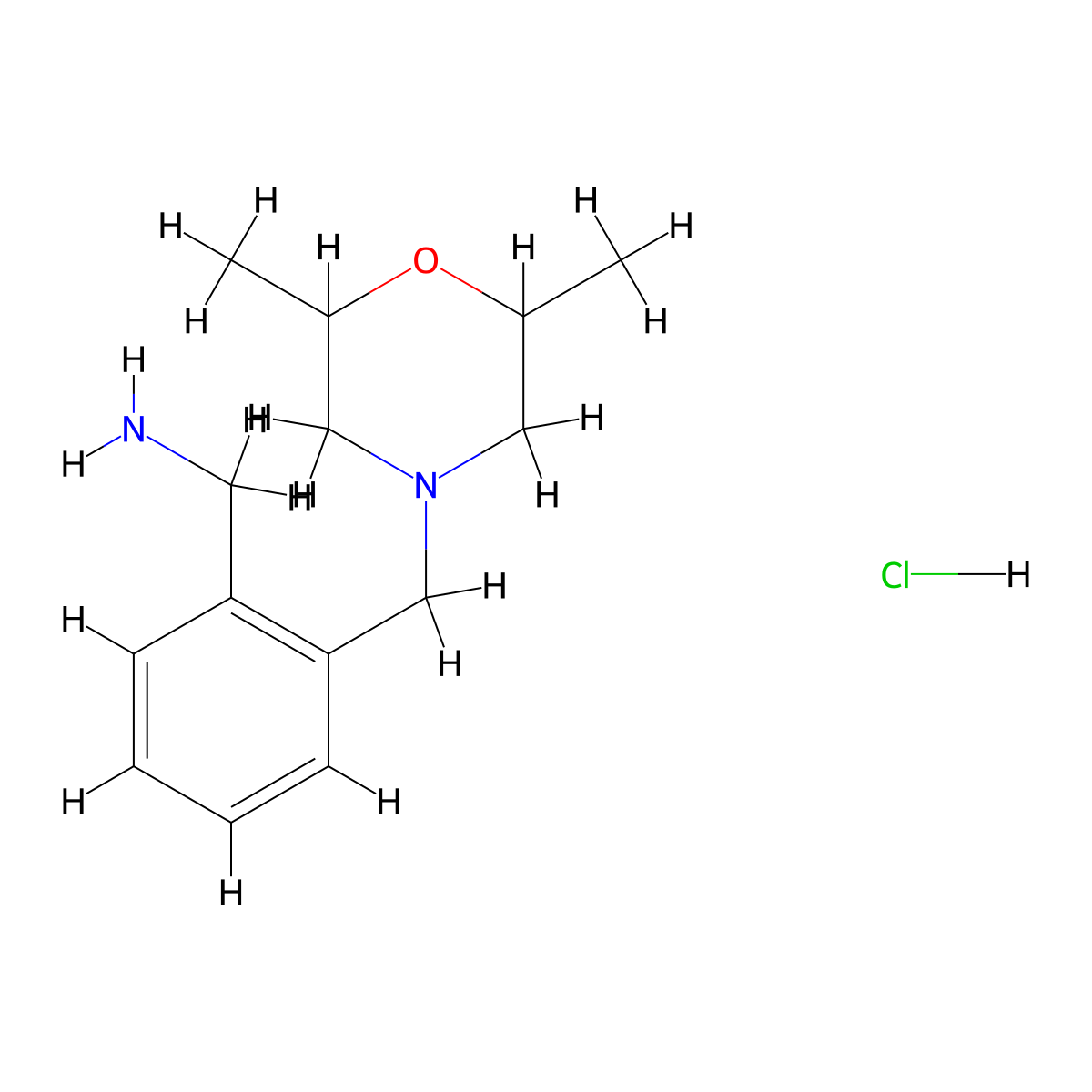 {2-[(2,6-Dimethylmorpholin-4-yl)methyl]phenyl}methanamine hydrochloride molecular structure, CAS 1172053-57-4