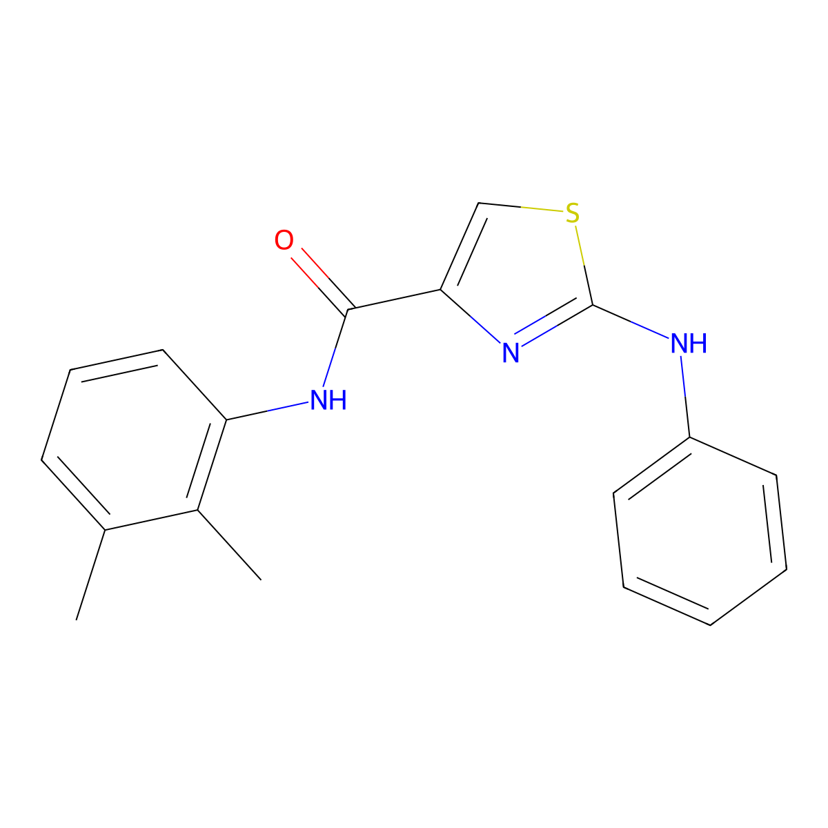 N-(2,3-dimethylphenyl)-2-(phenylamino)thiazole-4-carboxamide molecular structure, CAS 1172059-56-1