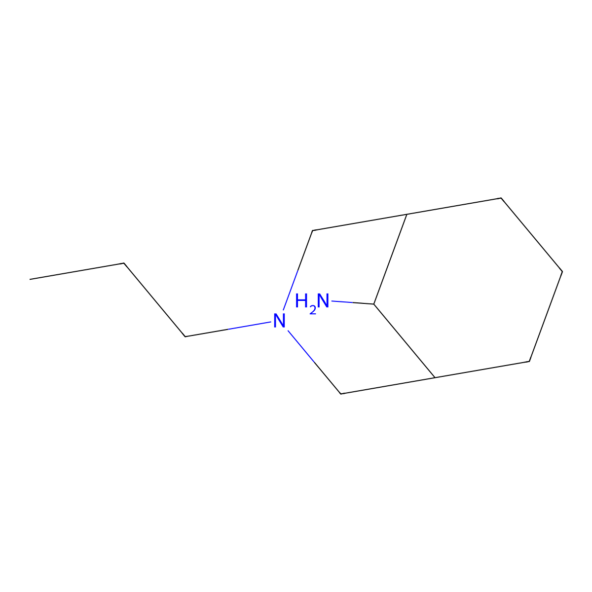 3-Propyl-3-azabicyclo[3.3.1]nonan-9-amine molecular structure, CAS 1172066-60-2