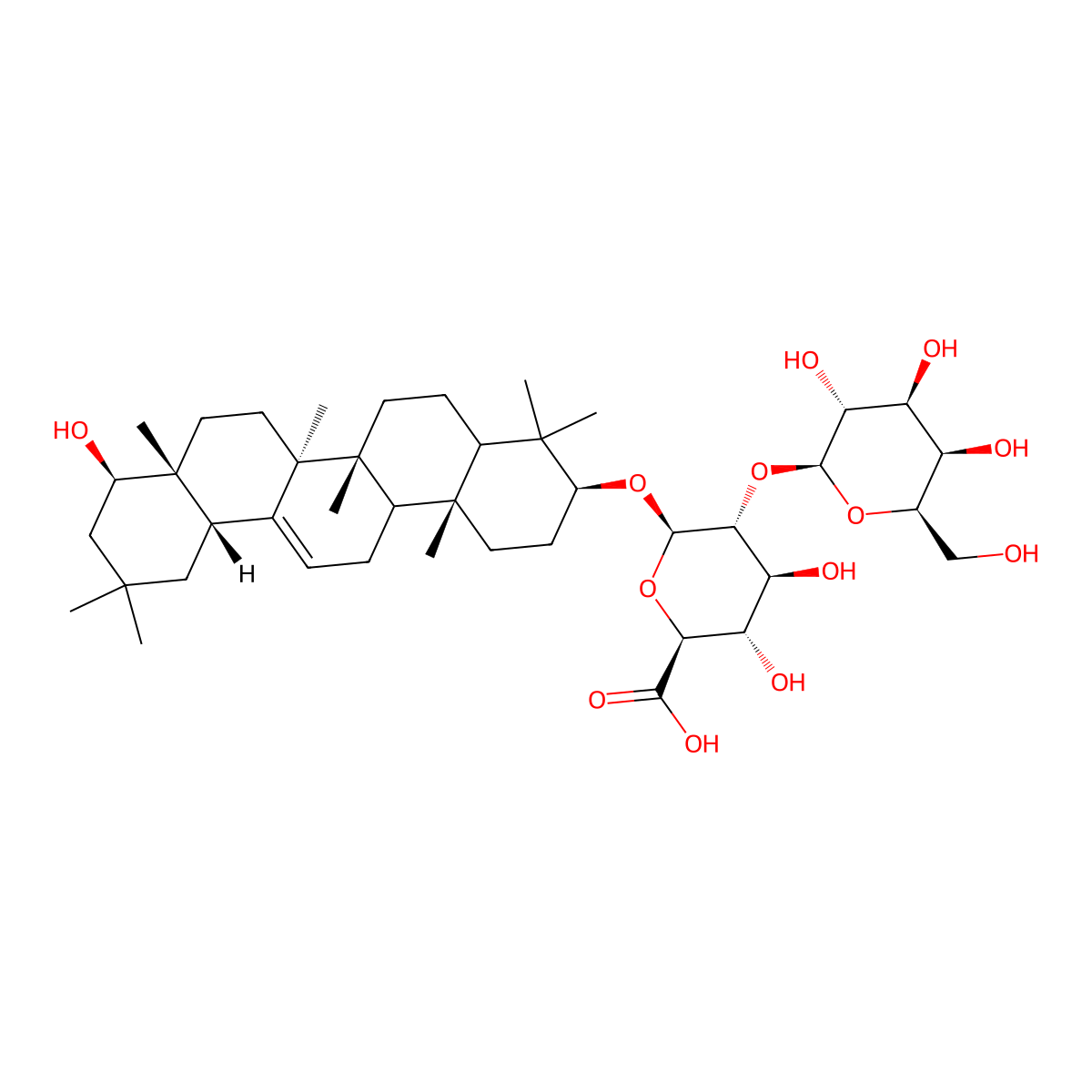 Kaikasaponin I molecular structure, CAS 117210-04-5