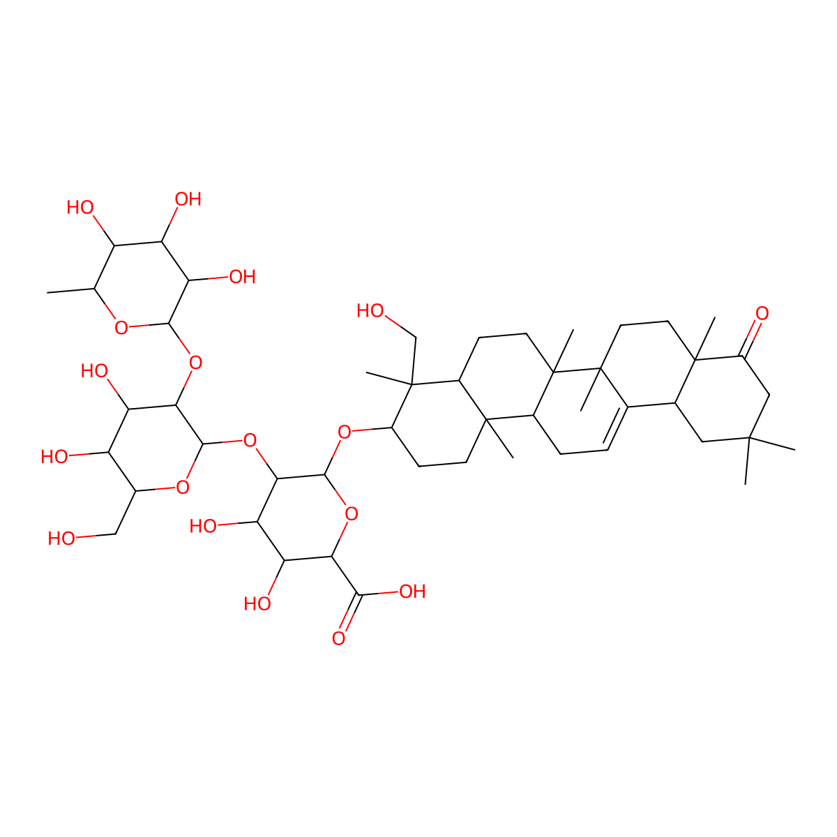 Dehydrosoyasaponin I molecular structure, CAS 117210-14-7