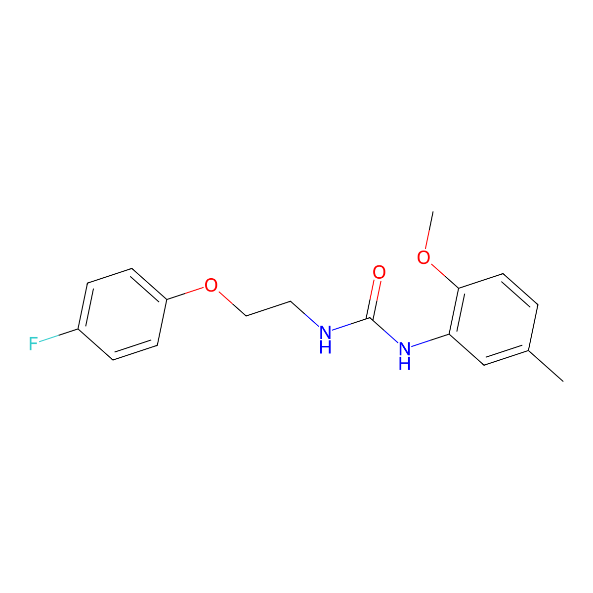 1-[2-(4-Fluorophenoxy)ethyl]-3-(2-methoxy-5-methylphenyl)urea molecular structure, CAS 1172104-05-0