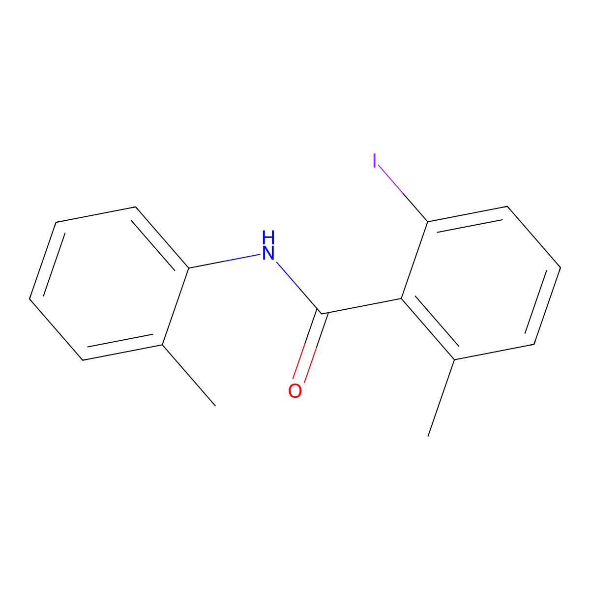 2-iodanyl-6-Methyl-N-(2-Methylphenyl)benzaMide molecular structure, CAS 1172130-47-0