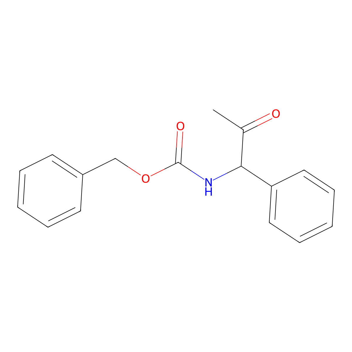 benzyl N-(2-oxo-1-phenylpropyl)carbamate molecular structure, CAS 1172135-62-4