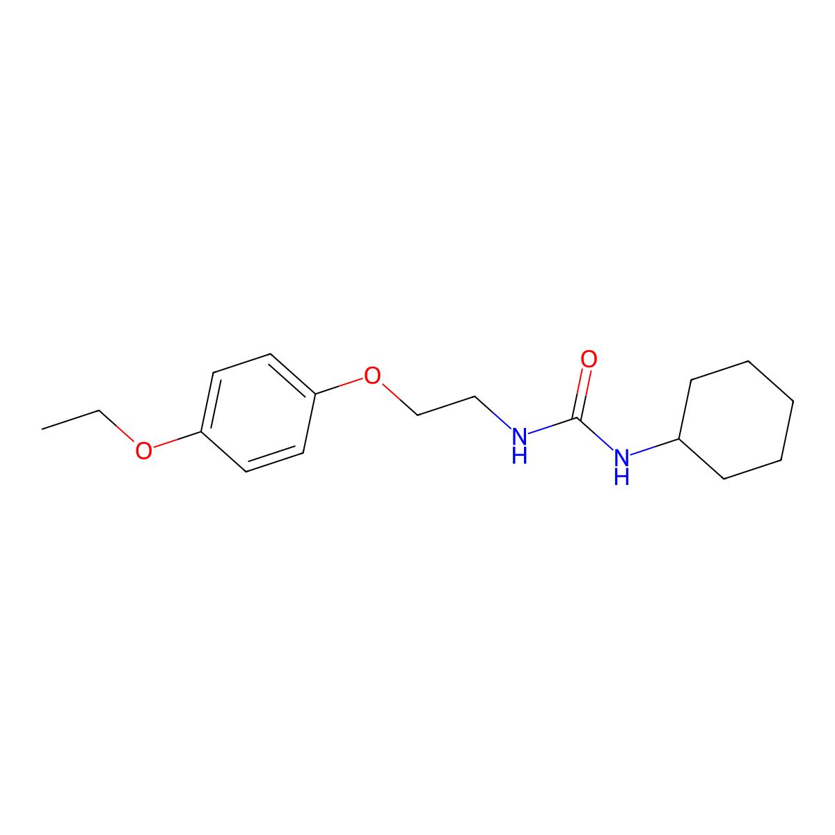 1-Cyclohexyl-3-[2-(4-ethoxyphenoxy)ethyl]urea molecular structure, CAS 1172230-66-8