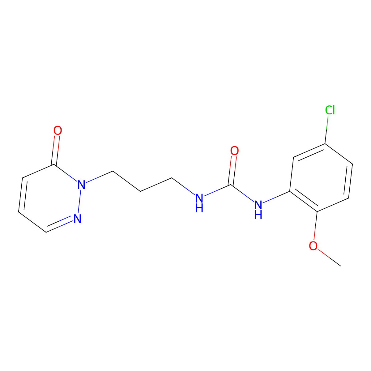 1-(5-chloro-2-methoxyphenyl)-3-(3-(6-oxopyridazin-1(6H)-yl)propyl)urea molecular structure, CAS 1172246-26-2