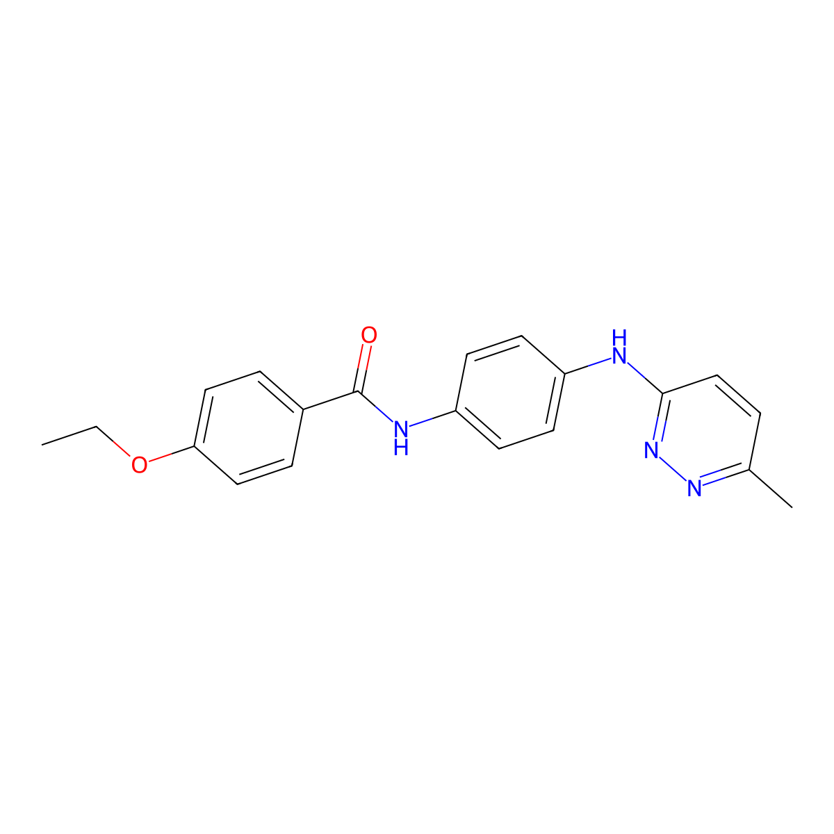 4-ethoxy-N-(4-((6-methylpyridazin-3-yl)amino)phenyl)benzamide molecular structure, CAS 1172250-18-8