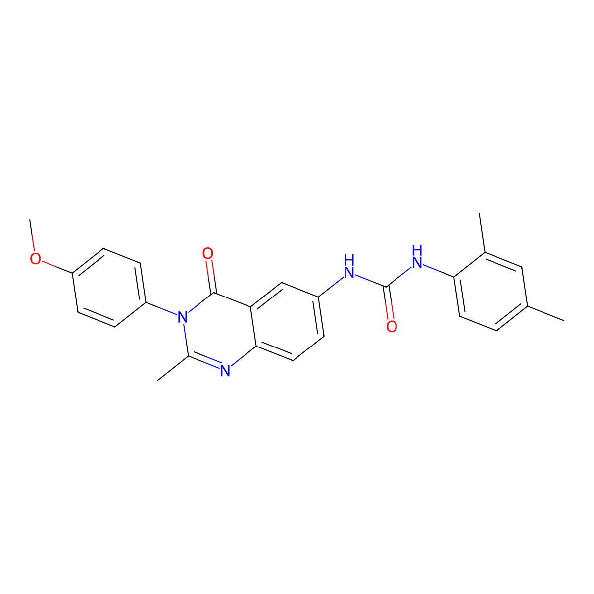 1-(2,4-Dimethylphenyl)-3-[3-(4-methoxyphenyl)-2-methyl-4-oxo-3,4-dihydroquinazolin-6-yl]urea molecular structure, CAS 1172258-59-1