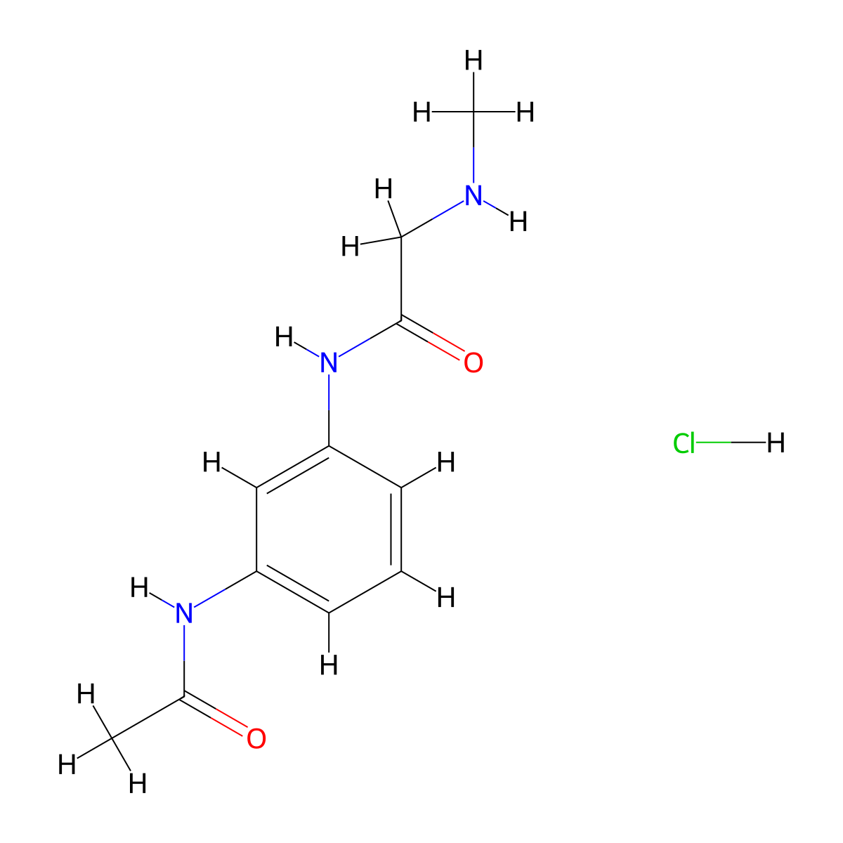 N-(3-acetamidophenyl)-2-(methylamino)acetamide hydrochloride molecular structure, CAS 1172266-38-4