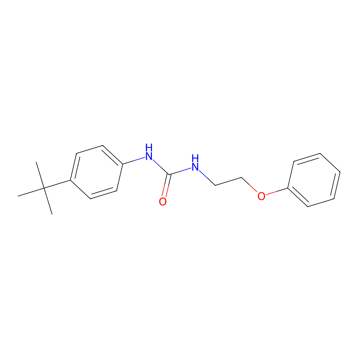 1-(4-(Tert-butyl)phenyl)-3-(2-phenoxyethyl)urea molecular structure, CAS 1172326-67-8